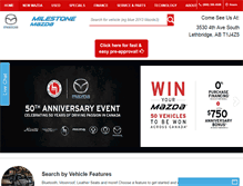 Tablet Screenshot of milestonemazda.com